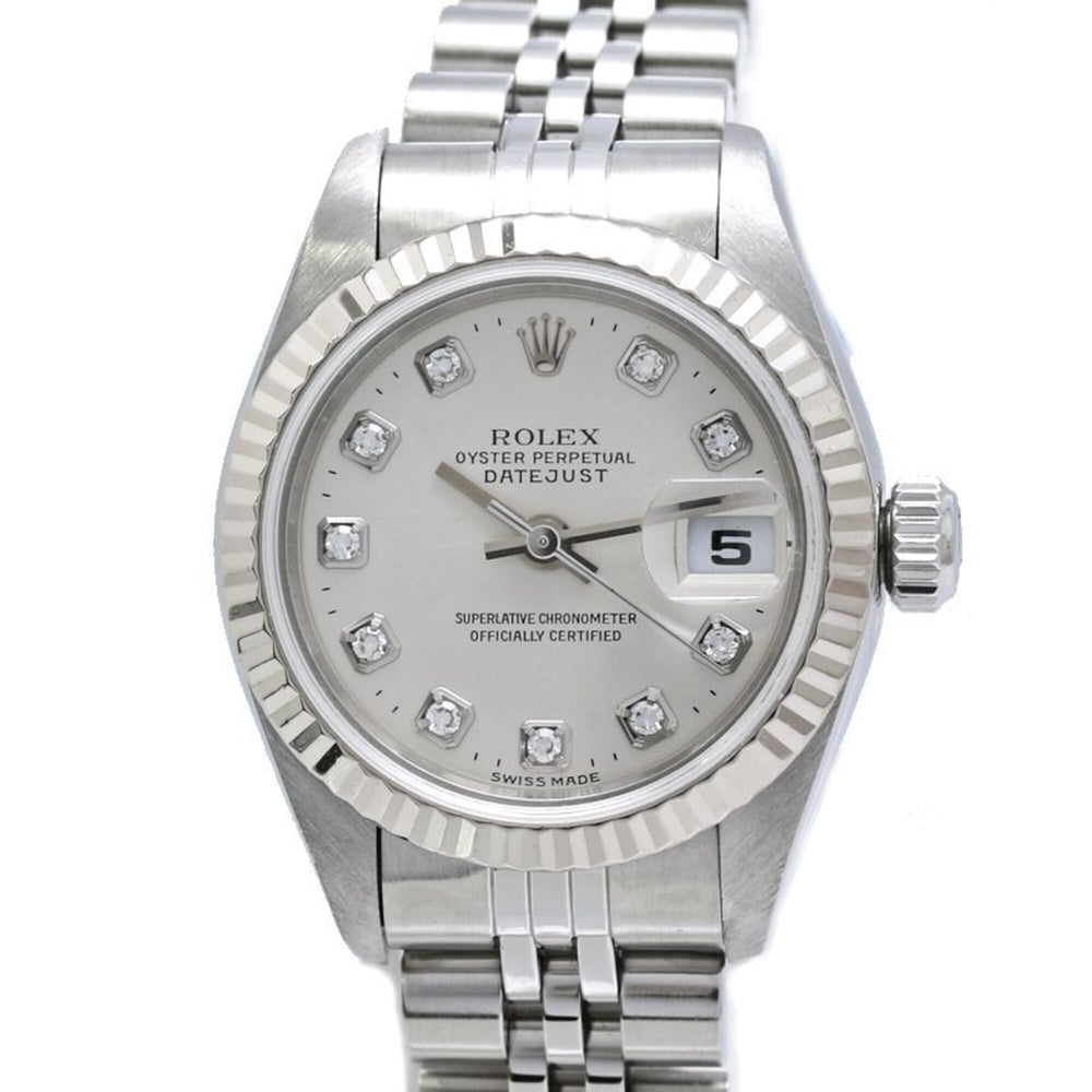 ROLEX Datejust 10P Diamond 79174G Women's Watch SSx18KWG 40458 — Good