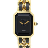 CHANEL Premiere Women's Watch, Size M, H0001 483011002, Gold Plated (GP) x Leather Strap, 130521 — Good