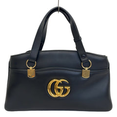 GUCCI Ally GG Marmont Double G Logo Handbag 550130 Black Women's — Like New