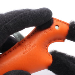 Hermes Buddy Charm Feu Vert Peppermint Accessory Sheepskin Agneau Milo Women's Orange Green Black — New - Store Return