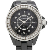 Chanel J12 Diamond H2571 Black Dial Men's Watch — Good
