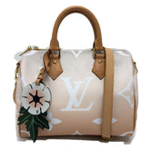 LOUIS VUITTON M45722 Monogram Giant Gradient Speedy Bandouliere 25 2-Way Mini Boston Bag/Shoulder Bag in Canvas, Women's, Blue Pink — Like New