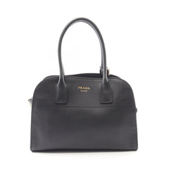 Prada SOFT GLAIN Medium Tote Bag Handbag Leather Women's Black 1BG538 — New - Store Return