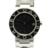 BVLGARI Watch BB23SS Quartz Black Dial Stainless Steel Women's — Good