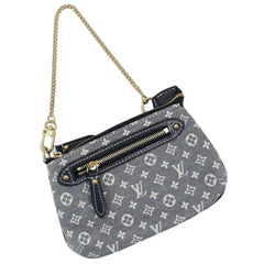 LOUIS VUITTON Mini Pochette Accessoires Monogram Idylle Canvas Navy Pouch Handbag M62998 KM3351 — Like New