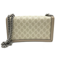 GUCCI 499623 GG Dionysus Chain Shoulder Bag Supreme Canvas Women's Beige — Like New