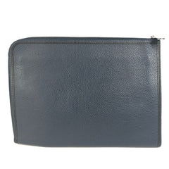 LOUIS VUITTON M68235 LV Logo Pochette Jour GM Pouch Bag with L-shaped Zipper, Second Bag, Clutch Taurillon Leather, Navy Blue for Men and Women — Like New