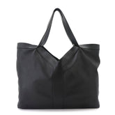 Saint Laurent Y Large Tote Handbag, Leather, Black, 820672, Silver Hardware — Like New