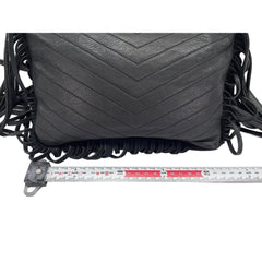 Yves Saint Laurent leather shoulder bag, black — New - Store Return