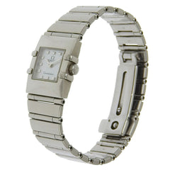 OMEGA Constellation Carree Watch 1531.71 Stainless Steel 1998 Quartz Analog Display White Shell Dial Women's — Good
