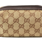 Gucci pouch, GUCCI GG canvas / brown beige, 29596 — Like New