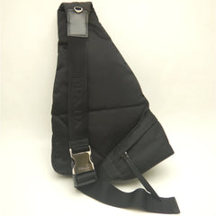 PRADA 2VZ092 Body Bag Re-Nylon NERO Men's 254107 — Like New
