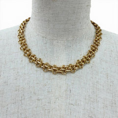 Christian Dior Vintage Chain Necklace Choker - Gold Women's Accessory — Like New