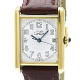 CARTIER Must Tank Quartz Gold Plated Quartz Unisex Watch W1013954 — Good