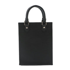 Louis Vuitton Epi Petite Sac Plat 2-way Hand/Shoulder Handbag Leather Noir M69441 — Like New