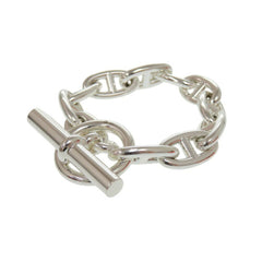 Unused Hermes Chaine d'Ancre GM 11 links Silver 925 Bracelet 0506HERMES — Like New
