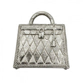 Hermes pendant top for women, Kelly Curiosité design, charm, accessory, silver, approximately 30.9g — Like New