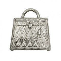 Hermes pendant top for women, Kelly Curiosité design, charm, accessory, silver, approximately 30.9g — Like New