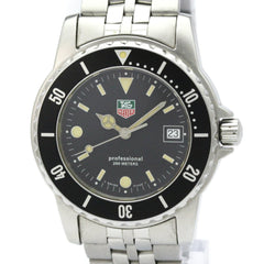 TAG HEUER 1500 Professional Stainless Steel Quartz Mens Watch WD1210 — Good