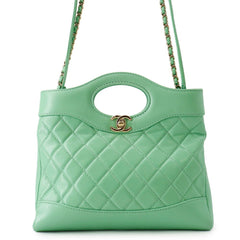 Chanel Chain Shoulder Bag Matelassé Small Shiny Calfskin AS4133 CHANEL Handbag Women's — Like New