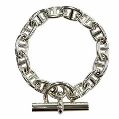 HERMES Chaine d'Ancre MM AG925 Bracelet, 14 links, Silver, Made in France, 2025 model, with case, Weight: 50.8g, Women's — Like New