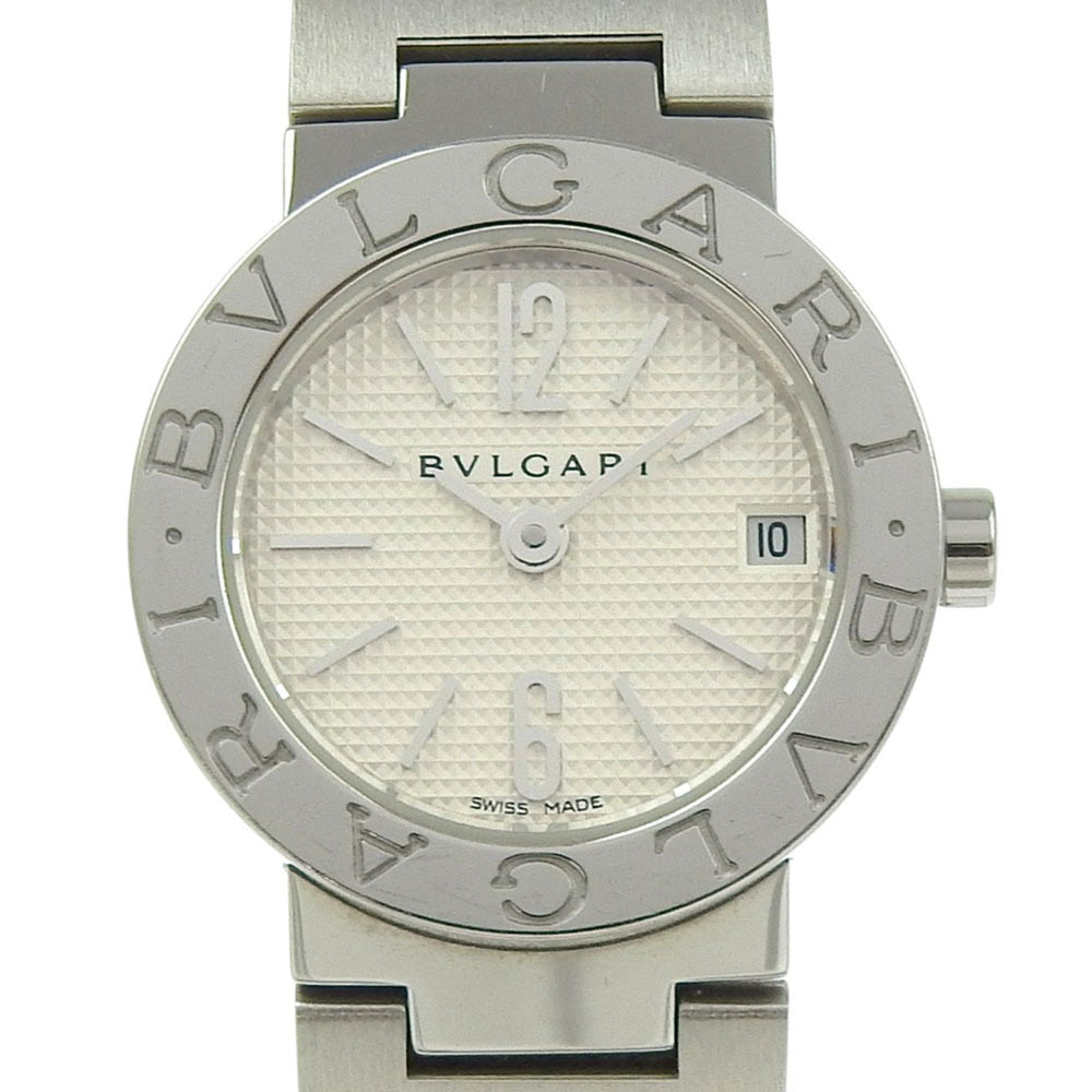 Bvlgari Watch BB23SS Stainless Steel Quartz Analog Display White Dial Women's — Good