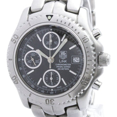 TAG HEUER Link Chronograph Steel Automatic Mens Watch CT5111 Polished — Very Good