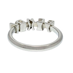 Fendi Men's Logo Ring, Size 19, Small, Silver — New - Store Return