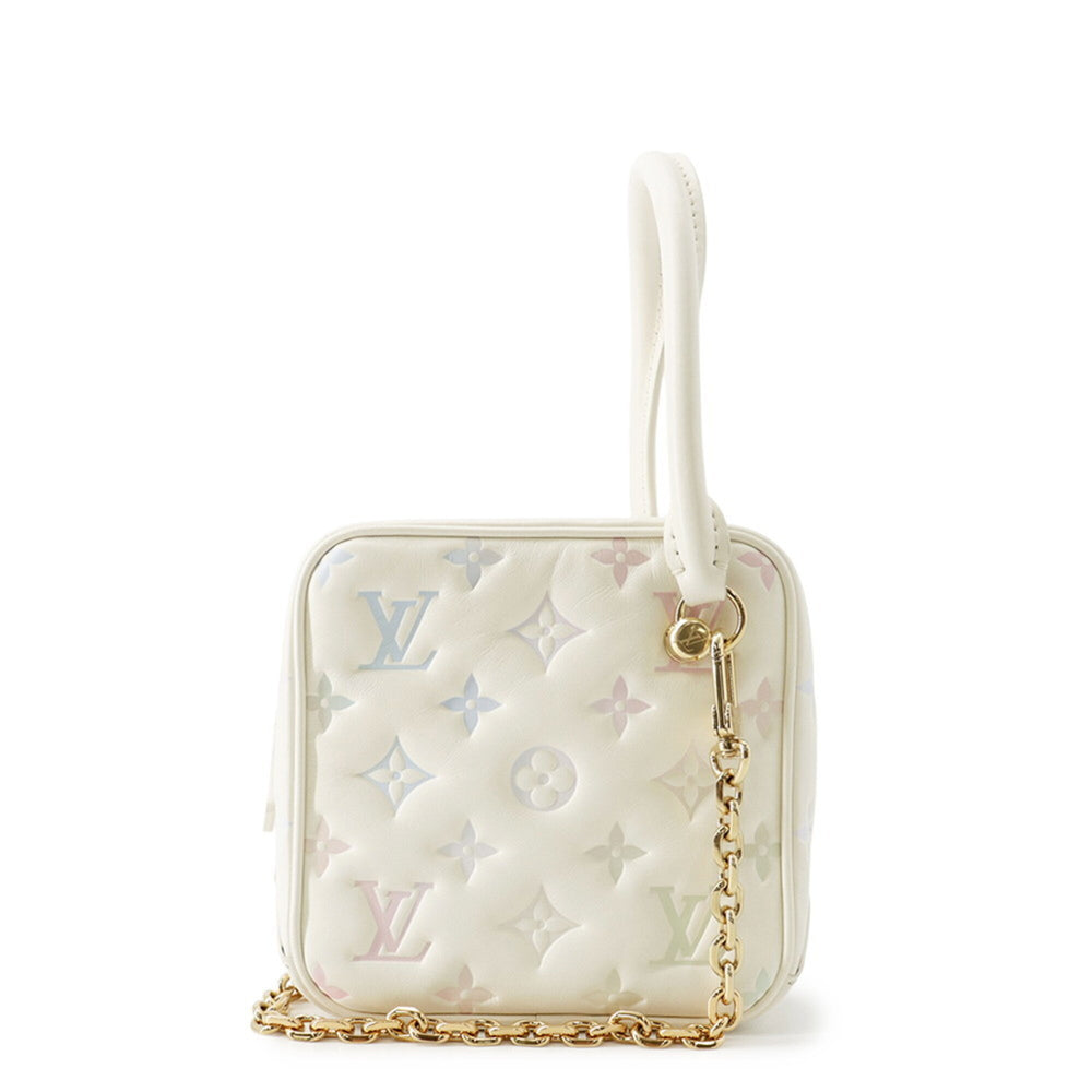 Louis Vuitton Monogram Embossed Square Bag M23059 - 2-way Shoulder Women's Handbag LOUIS VUITTON — Like New