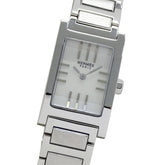 Hermes HERMES Women's Watch, Tandem Shell Quartz, Stainless Steel (SS) TA1.210, Silver, Square, Polished — Good