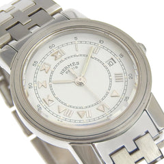Hermès Carrick Women's Stainless Steel Quartz Watch with Analog Display and White Dial — Good