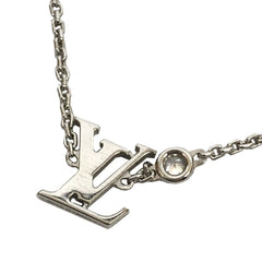 Louis Vuitton Pendant Idylle Blossom Necklace with Diamonds, Q93653, AU750 White Gold, Women's, Fine — Like New