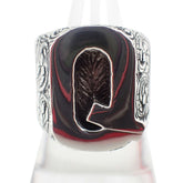 GUCCI Ag925 Alphabet Q Ring, Size 19 — Like New