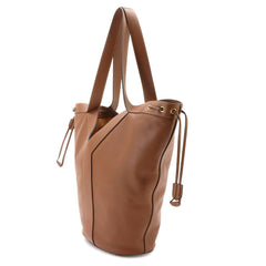 Saint Laurent Y Hobo Tote Handbag, Leather, Brown, 833160 Bag — New - Store Return
