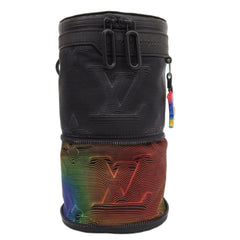 LOUIS VUITTON Expandable Porocheon M45604 Shoulder Bag Black Rainbow — Like New