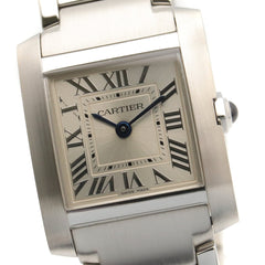 Cartier Tank Française SM Watch, Stainless Steel, Ladies, Silver Tone, WSTA0065 — Very Good