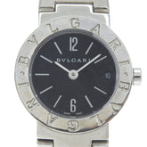 BVLGARI Watch BB23SS Stainless Steel Quartz Analog Display Black Dial Women's — Very Good