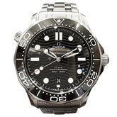 Omega Seamaster Diver 300 wristwatch, total weight 176g, stainless steel, automatic movement, black dial, model number 210.30.42.20.01.001 — Good
