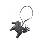 Hermes Rodeo Pegasus PM So Black Charm Accessory Agneau Milo Veau Swift Leather Women's — New - Store Return