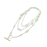 HERMES Chaine d'Ancre Farandole 160 Long Necklace, SV925, Silver, Men's/Women's — New