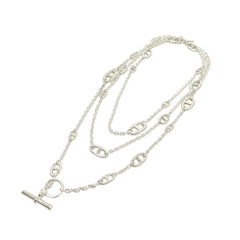 HERMES Chaine d'Ancre Farandole 160 Long Necklace, SV925, Silver, Men's/Women's — New