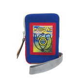 Loewe Eye Loewe Nature 101.50AC41 Men,Women Canvas Pouch Blue,Gray,Red Color — Like New