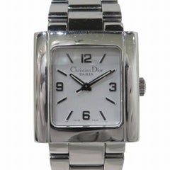 Christian Dior Riva watch, stainless steel, quartz, silver dial, D98-100 — Good