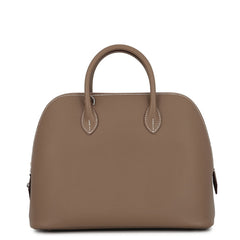 Hermes Bolide 1923 30 Etoupe Epsom Handbag, K stamp, 2-way, HERMES — Like New