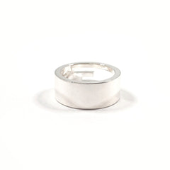 GUCCI Branded Cutout G Ring, Sterling Silver 925, Size 11, Silver, Women's — Like New