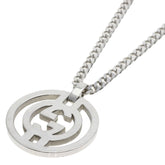 Gucci Interlocking Necklace, Silver, Women's — Like New