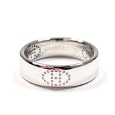 HERMES Eclipse Ruban Ring, 18K White Gold, 10.5cm Silver, Women's — Like New