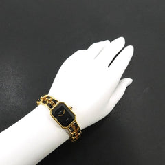 Chanel Premiere S-size H0001 Women's Watch Black Gold Quartz — Very Good