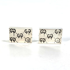 GUCCI 457224 Ghost Cufflinks SV925 Men's Silver — Like New