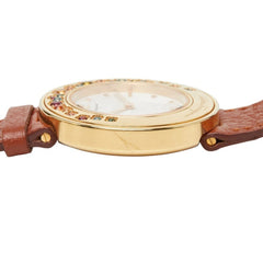 Salvatore Ferragamo Gancini Sparkling Watch F64SBQ50001 Quartz White Dial Stainless Steel Topaz Ladies — Good